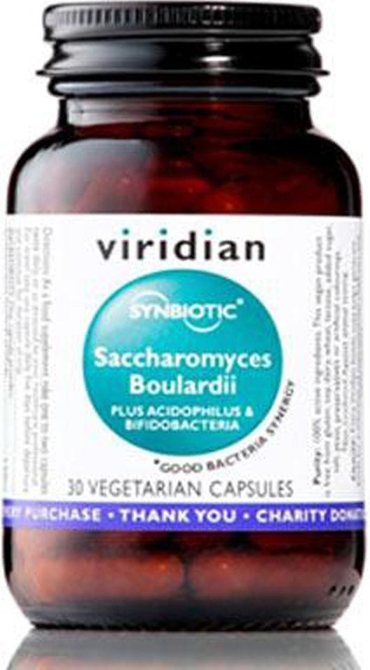 Viridian Saccharomyces Boulardii 30 kapslí