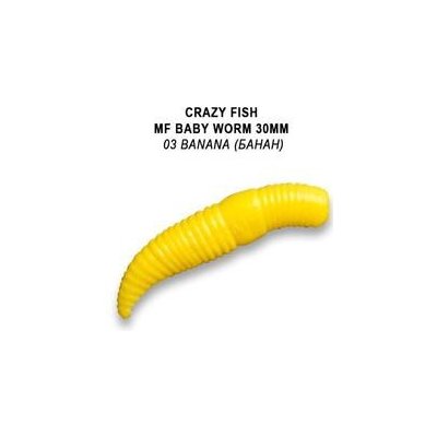 Crazy Fish MF Baby worm 3 cm 3 Sýr 12 ks – Zbozi.Blesk.cz