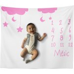 Milníková SABLIO deka Noční obloha růžová – Sleviste.cz