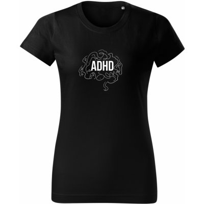 Trikíto dámské tričko ADHD Bílá