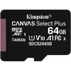 Paměťová karta Kingston Canvas Select Plus microSDXC 64 GB SDCS2/64GBSP