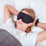 SleepLab Dreamer Maska na spaní černá – Zboží Dáma