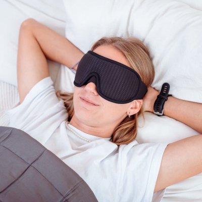 SleepLab Dreamer Maska na spaní černá – Zboží Dáma