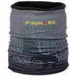 Finmark Children´s multifunctional scarf with fleece Šedá Černá Žlutá – Sleviste.cz