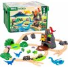 Dřevěný vláček Brio 36104 Dinosauří deluxe vlaková sada