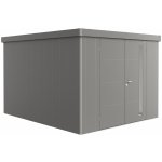 Biohort Zahradní domek NEO 4C, šedý křemen, dvoukřídlé dveře – Zboží Dáma