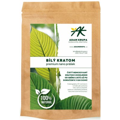 Krupa Kratom Bílý Kratom premium Nano prášek 1 kg – Hledejceny.cz