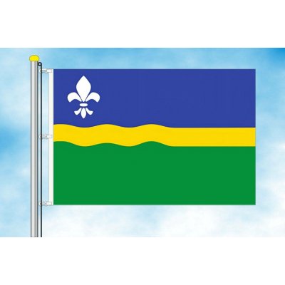 LIBEA, s.r.o. Flevoland vlajka Rozměr: 100×150 cm, Uchycení: Karabiny na stožár – Hledejceny.cz