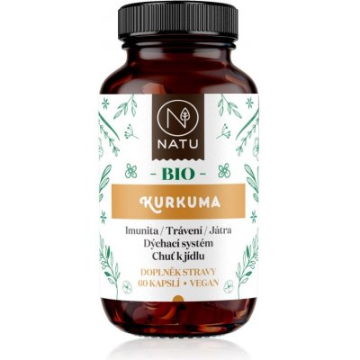 Natu BIO Kurkuma 60 kapslí – Hledejceny.cz