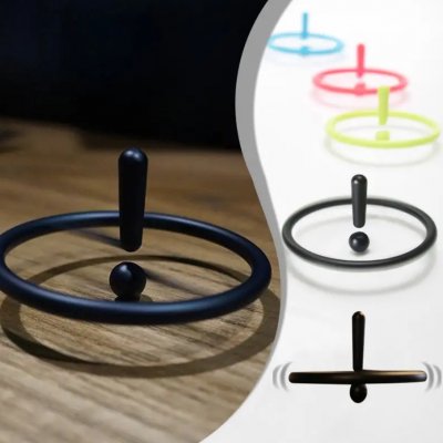 Plovoucí gyroskop s vykřičníkem černý – Zboží Dáma