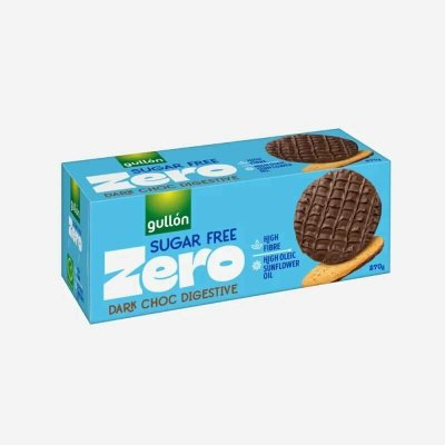 Gullón Dark Choc Digestive polomáčené sušenky bez přidaného cukru 270 g – Hledejceny.cz