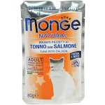 Monge Natural Cat tuňák & losos 80 g – Zboží Mobilmania