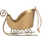 Clayre & Eef Zlatá antik vánoční ozdoba retro kovové sáně - 14*7*12 cm - Clayre & Eef – Hledejceny.cz
