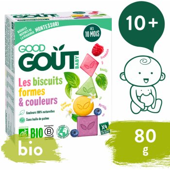 Good Gout BIO Sušenky barvy & tvary 80 g