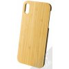 Pouzdro a kryt na mobilní telefon Apple Pouzdro 1Mcz WoodPlate Apple iPhone XS Max smrkově béžové