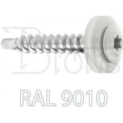 KLIMAS Klempířský šroub 4,8 x 35 bílý RAL 9010 – Sleviste.cz