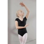 Trikot Papillon leotard short sleeves černá – Zboží Dáma