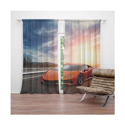 Sablio Závěs Sportovní auto 3: 2ks 140x250cm – Hledejceny.cz