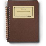 Bobo Retro kroužkový zápisník B6 linkovaný bordo 70 listů – Sleviste.cz