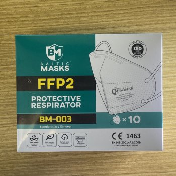 BALTIC MASK BM003 respirátor FFP2 bílé 10 ks