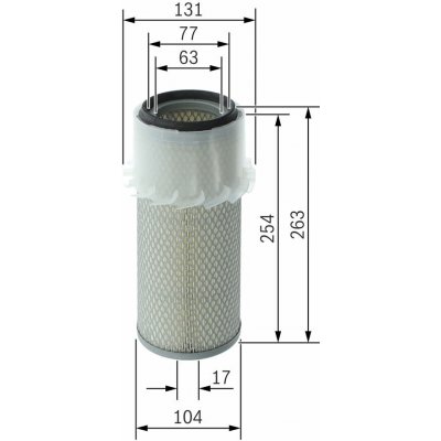 Vzduchový filtr BOSCH 1 457 433 200 – Hledejceny.cz