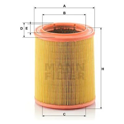 MANN FILTER Vzduchový filtr C 1472 – Hledejceny.cz