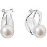 Evolution Group stříbrné náušnice klipsy s říční perlou 21081.1 – Zboží Mobilmania