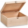 Úložný box Zeller Dřevěná nádoba s víkem 23 x 23 x 11 cm