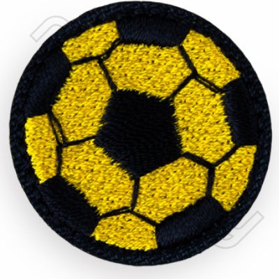 Nažehlovačka míč fotbalový malý žlutý – Zboží Mobilmania