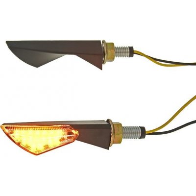 Vparts Sada blinkrů M8 LED černá New Sphere čirý VC20066 | Zboží Auto