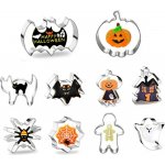 Sada kovových Halloween vykrajovátek XL - 10ks – Zboží Mobilmania