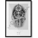 Černý rámeček na fotografie nebo plakáty 50 x 70 cm Elegantní nástěnná dekorace – Zboží Dáma