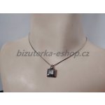 bizuterka-eshop.cz Řetízek s přívěškem černo stříbrný BZ-05484 – Zboží Mobilmania