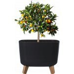 Prosperplast GRACIA SQUARE Květináč 29 cm antracit – Hledejceny.cz