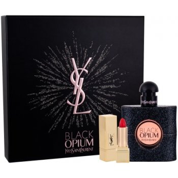 Yves Saint Laurent Black Opium EDP 50 ml + rtěnka Rouge Pur Couture 1 1,3 ml + etue dárková sada