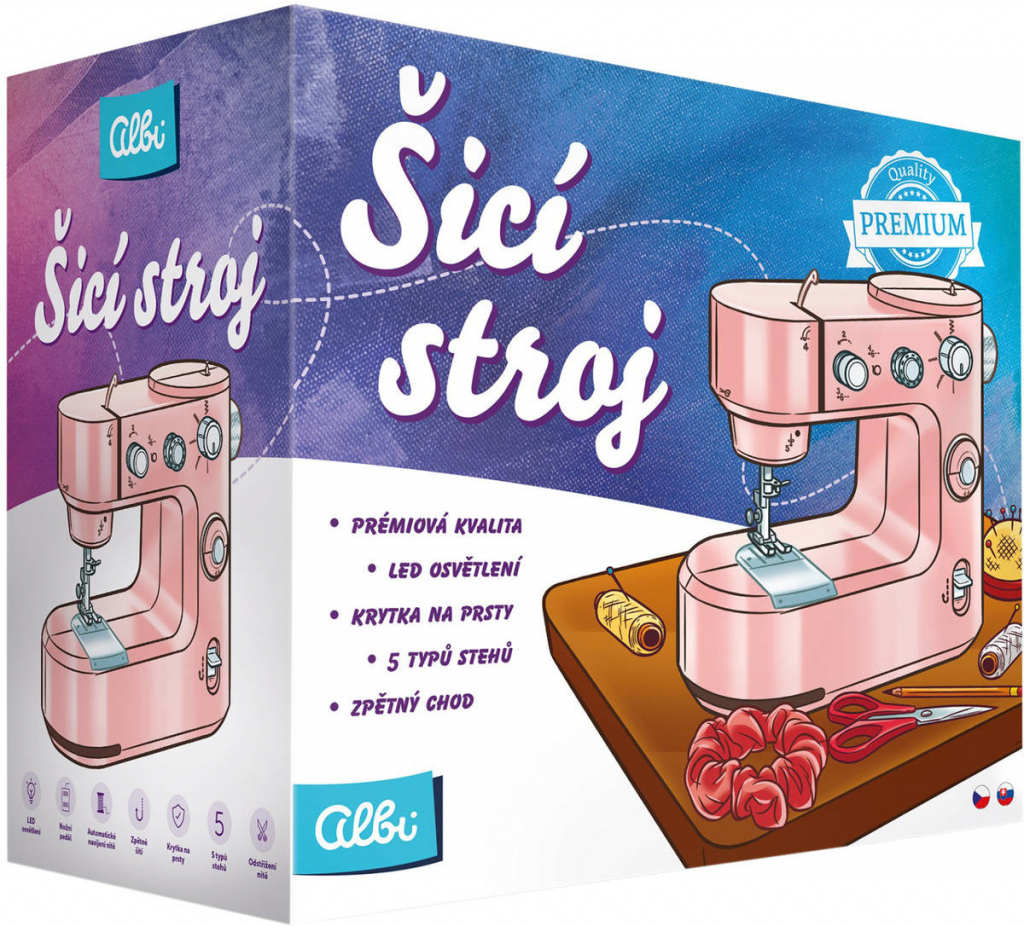 Albi Růžový šicí stroj
