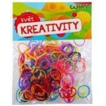 Kouzelné zaplétací gumičky pruhované mix barev 200 ks – Zboží Dáma