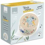 Vilac Dřevěný cajón bubínek Zvířata světa Sarah Betz – Sleviste.cz