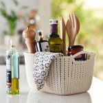 CURVER 226379 plastový košík KNIT 19L - krémový – Zboží Mobilmania