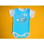 Arex ČR Body krátký rukáv s potiskem tyrkysová bílá – Hledejceny.cz