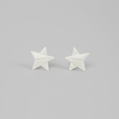 StehlikDesign náušnice Hvězdy bílé 0226
