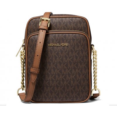 Michael Kors kabelka Jet Set Travel Medium Logo crossbody Brown – Hledejceny.cz