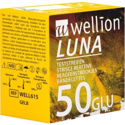 Diagnostický test Wellion Luna testovací proužky 50 ks