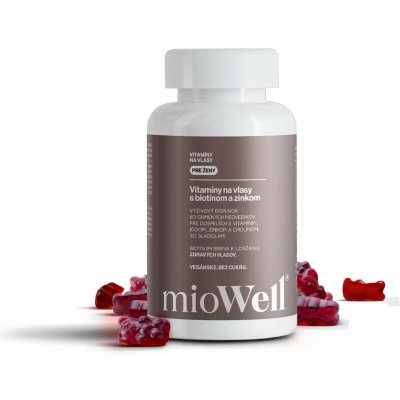 mioWell Vitamíny na podporu růstu vlasů pro ženy 60 gumíků – Hledejceny.cz