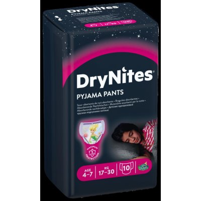 DryNites kalh.abs. pro dívky 4-7 let/17-30 kg /10 ks