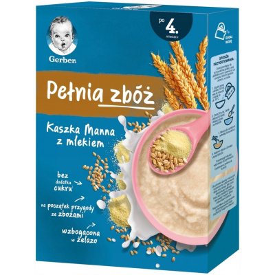 Gerber Mléčná kaše Plná obilovin Kaše 200 g – Zbozi.Blesk.cz