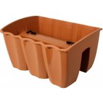 Nohel Garden Truhlík CROWN na zábradlí plastový světle zelený 39x28 cm – Hledejceny.cz
