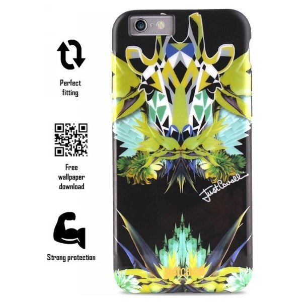 Pouzdro a kryt na mobilní telefon Pouzdro JUST CAVALLI Leo Giraffa Cover - iPhone 6s / iPhone 6 černé