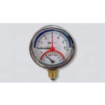 H-LINE termomanometr se spodním napojením 0-120°C 0-4 BAR D=80 mm – Zbozi.Blesk.cz