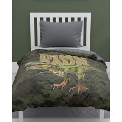 Detexpol přehoz na postel Dinosaur Army 170 x 210 cm